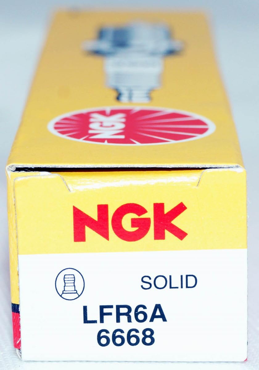NGK Spark Plug LFR6A 6668 (Pack of 8) Watercraft FX FZR FZS VX VXR VXS Reach 26.5mm Hex Size 16mm Gap 0.9mm Resistor Value 5K Oh