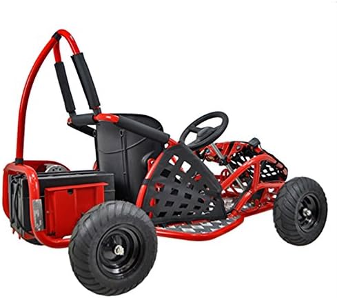 Go-Bowen Electric Kids Go-Kart, 1000W, 48V, Large, Steel, Red