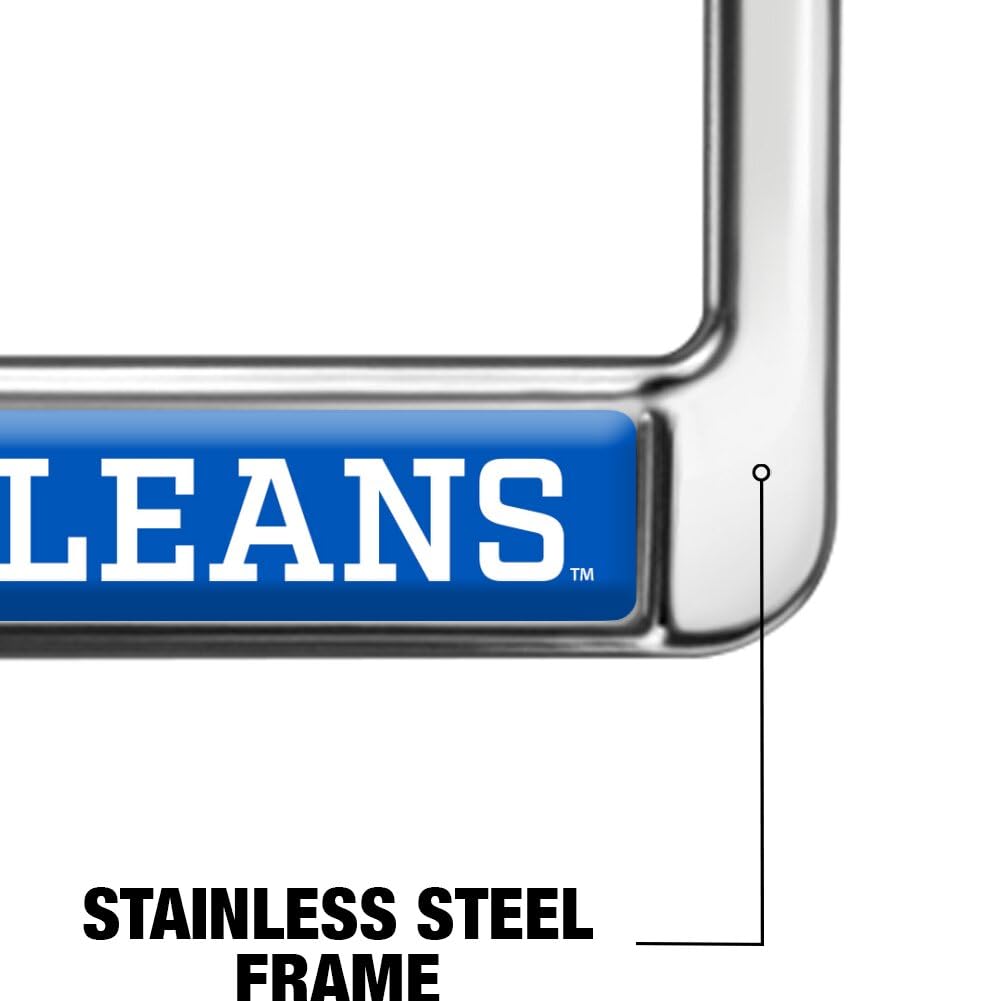 The University of New Orleans Alumni Full Size Standard License Plate Metal Frame