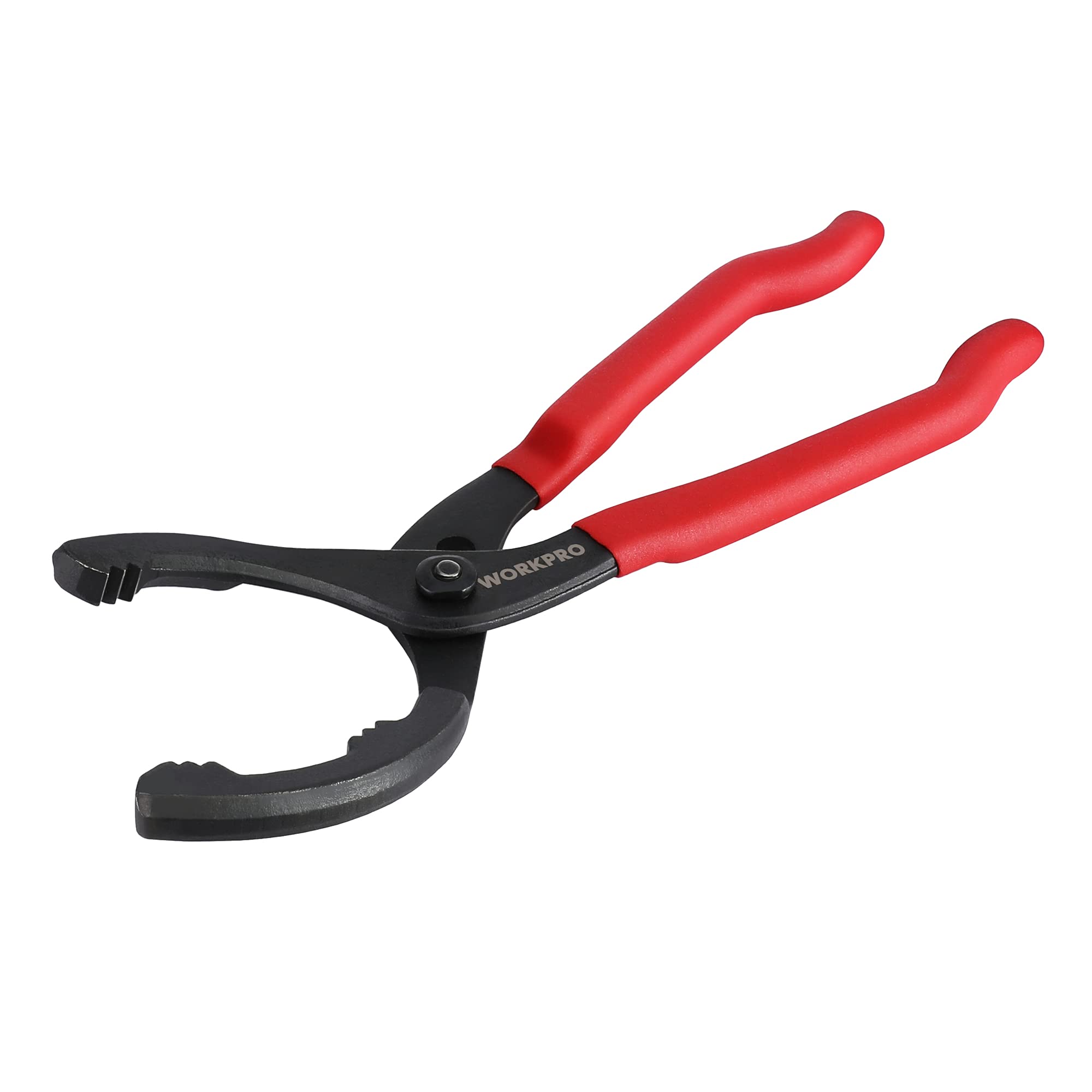 WORKPRO 12 Adjustable Oil Filter Pliers, Wrench Adjustable Oil Filter Removal Tool, Ideal For Engine Filters, Conduit, & Fitting