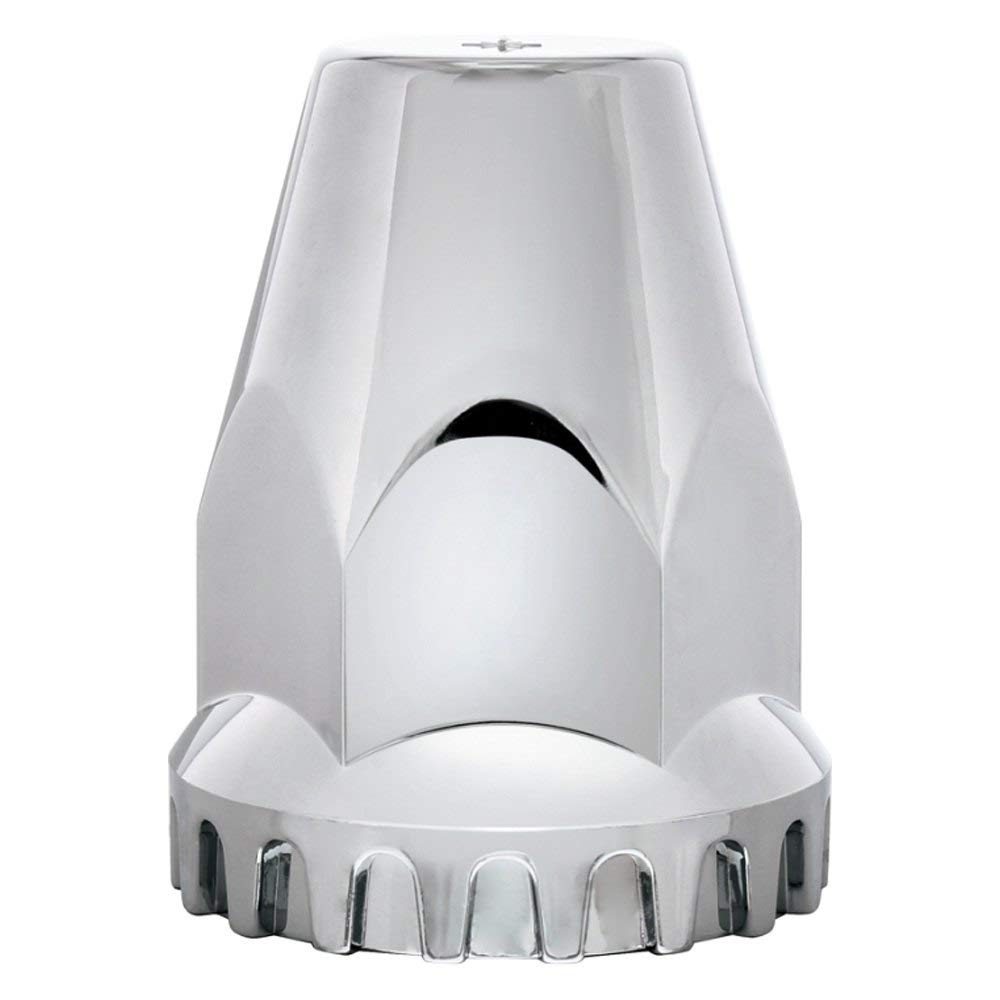 United Pacific 10064 33Mm X 2 3/4'' Chrome Plastic Original Nut Covers - Thread-On (Box Of 10)