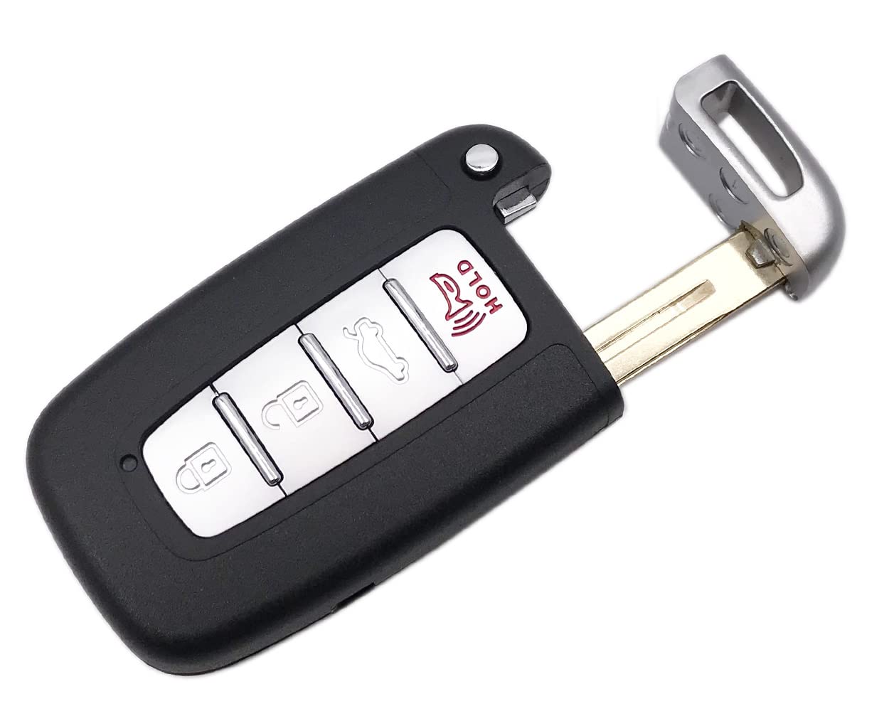 4 Buttons Replacement Key Fob Cover Fit For Hyundai 2011-2015 Sonata 2011-2013Elantra 2009-2014 Genesis 2011-2017 Veloster Repla