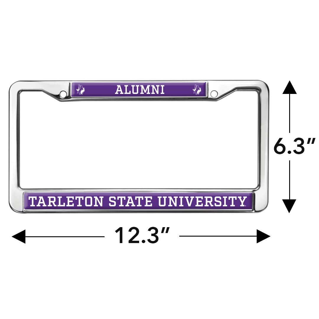 Tarleton State University Alumni Logo Full Size Standard License Plate Metal Frame