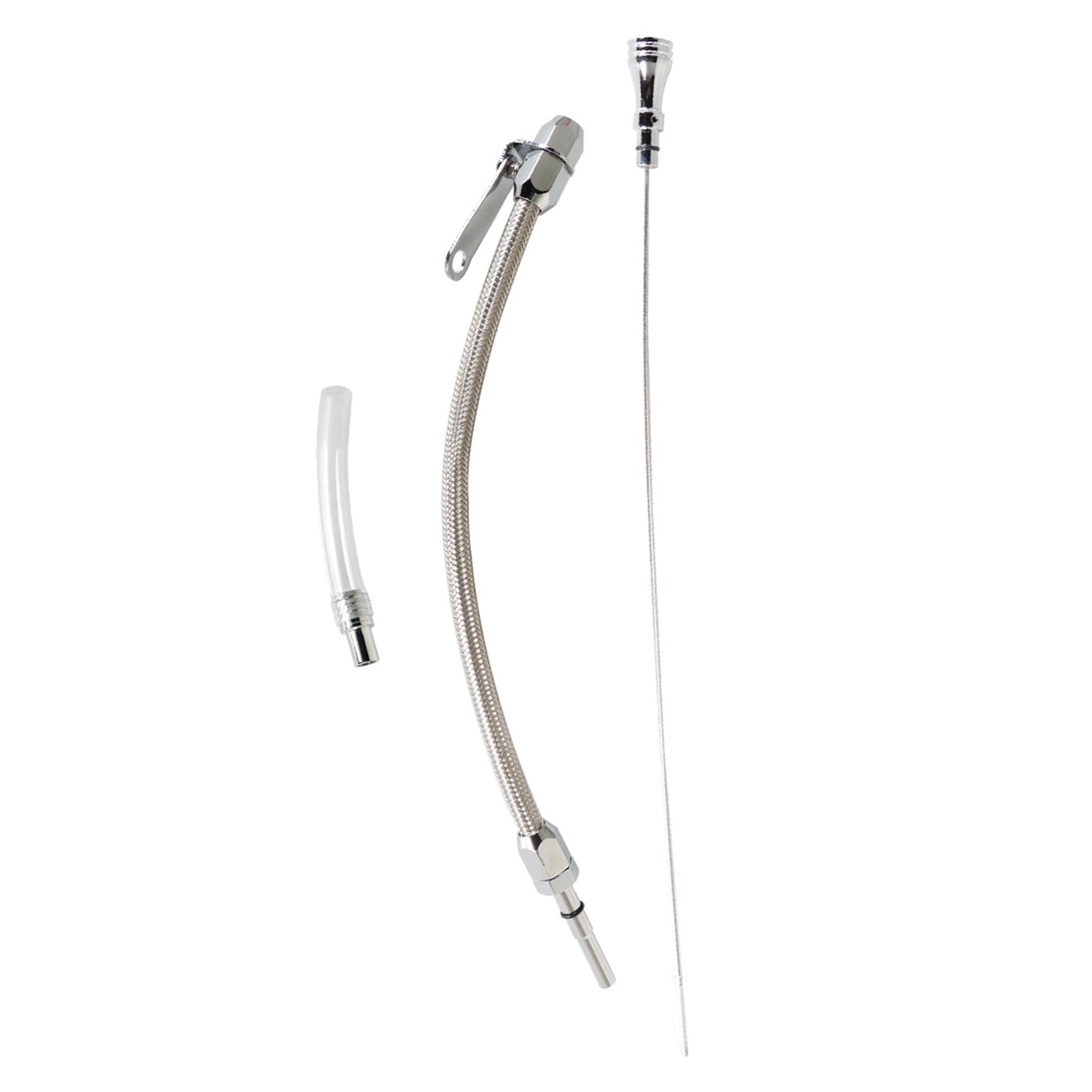 Munirater Ls Flexible Stainless Oil Dipstick Replacement For Lsx Ls1 Ls2 Ls6 4.8L 5.7L 6.0L 6.2L