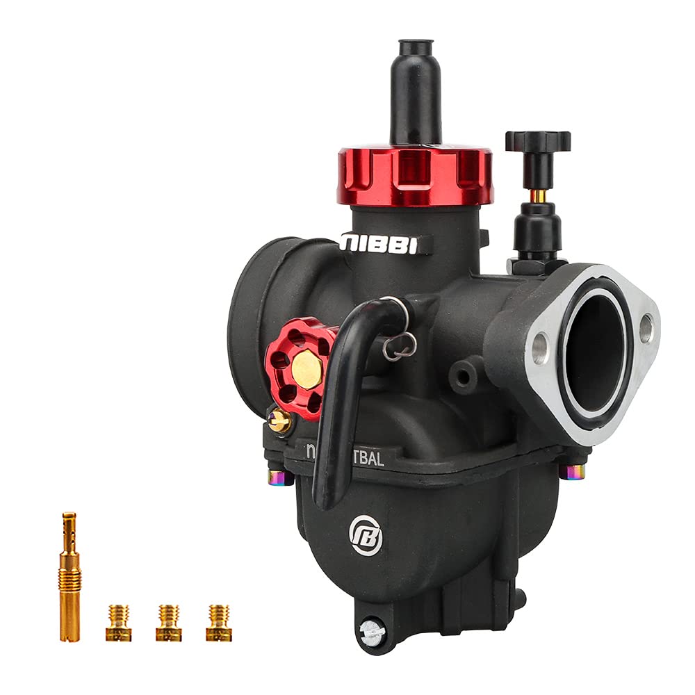 Nibbi Carburetor Pe17Mm, 17Mm Carburetor Fit 90Cc100Cc 110Cc Flange Motorcycle Engine With Carb Jets - For Dirt Pit Bike Mini Bi