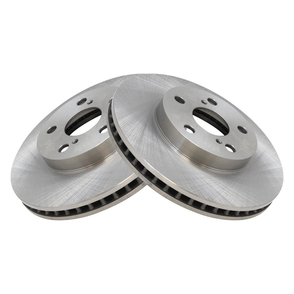 Trq Front Brake Rotors Set Vented Compatible With 2011-2017 Lexus Ct200H 2010-2015 Toyota Prius 2012-2015 Prius Plug-In