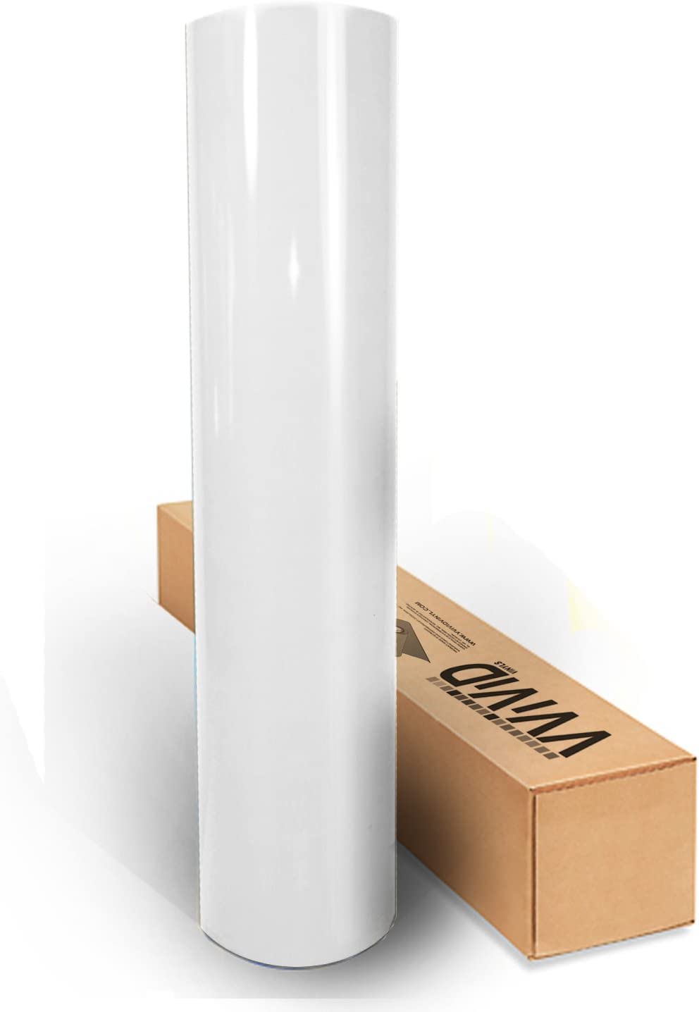 White Gloss Car Wrap Vinyl Roll With Air Release Adhesive 3Mil-Vvivid8 (6Ft X 5Ft)