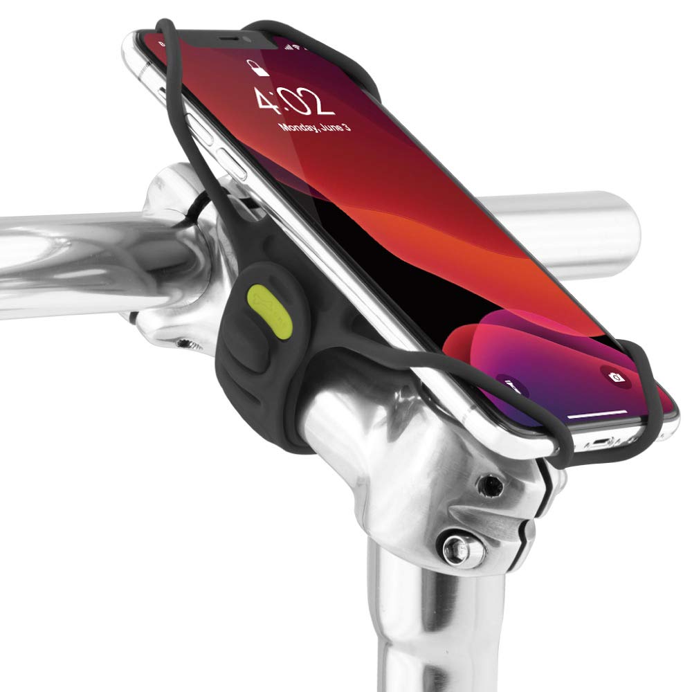 BONE Bike Tie Pro 3, Bike Cell Phone Mount for Stem, Scratch-Free Silicone Holder with Shock-Absorbing Design, Universal Cycling