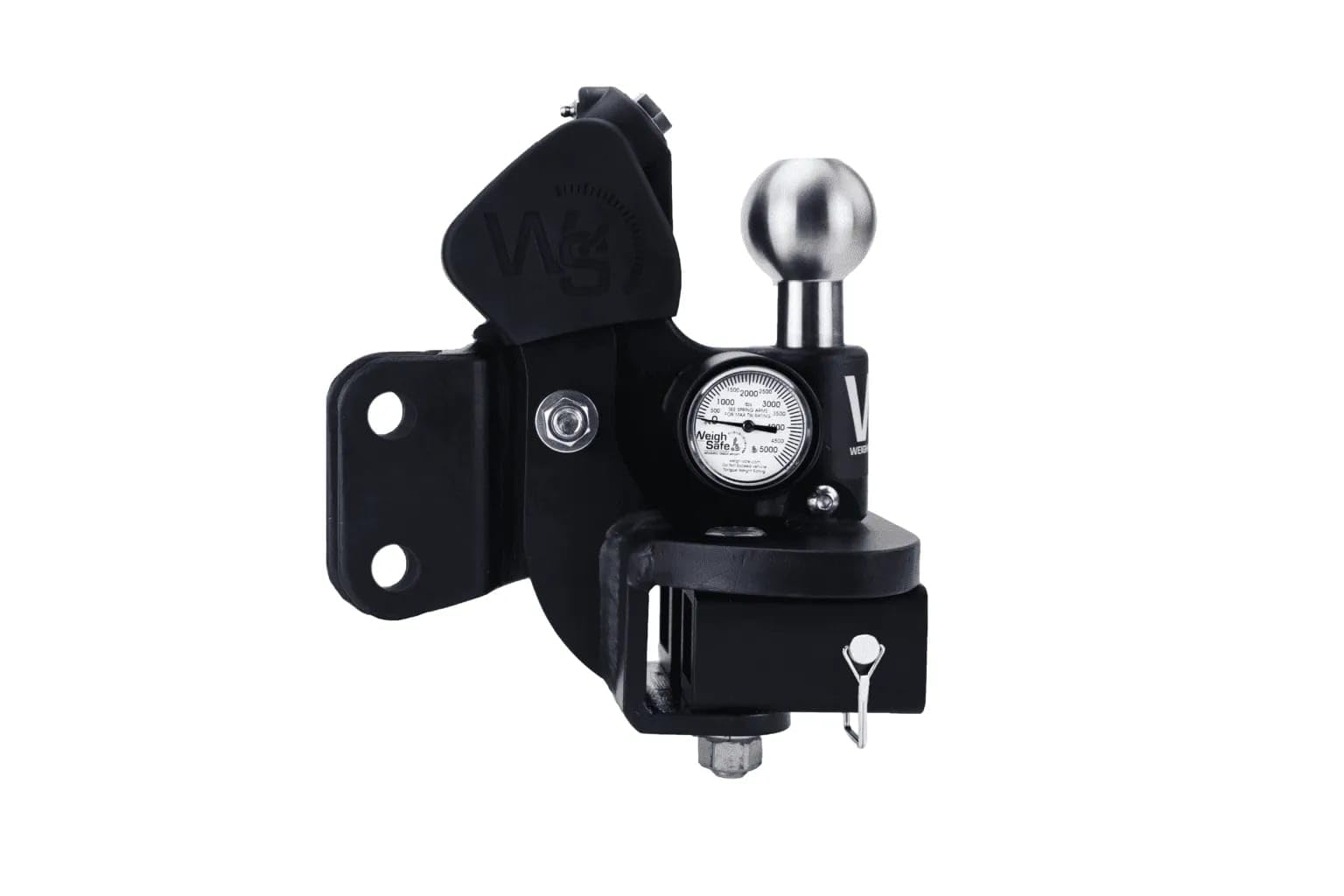 Weigh Safe True Tow Middleweight - Weight Distribution Hitch - Ball Mount Hitch with Anti-Sway Technology - 4'' Drop, 2.5'' Shan