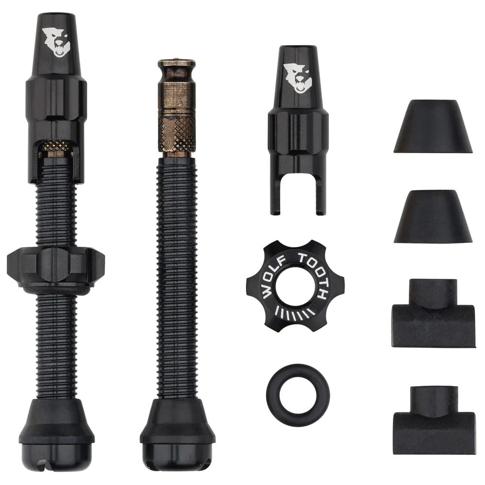 Wolf Tooth Tubeless Valve Stem Kit for Clik Valve - 44mm Black