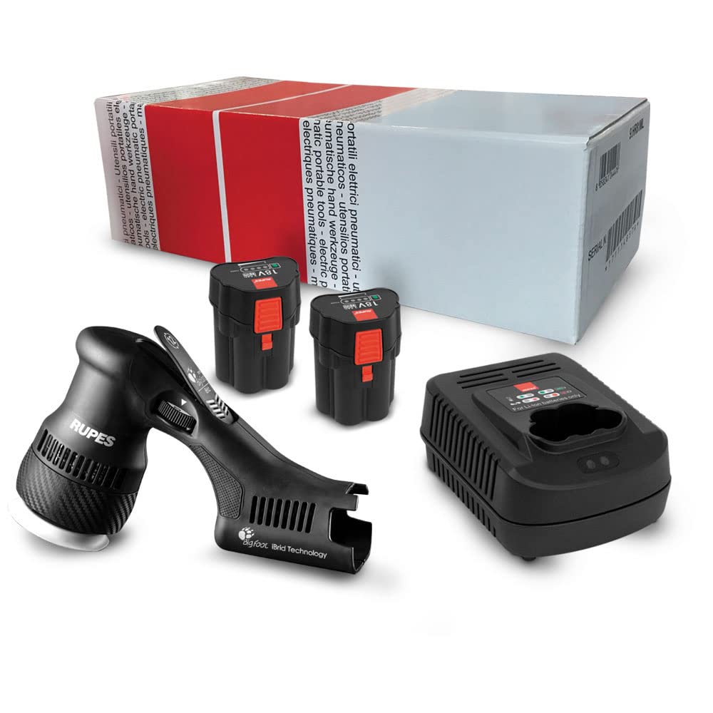 Rupes Ibrid Mini Polisher Stb 1-Hlr75 1-Charger 2-Battery Pack
