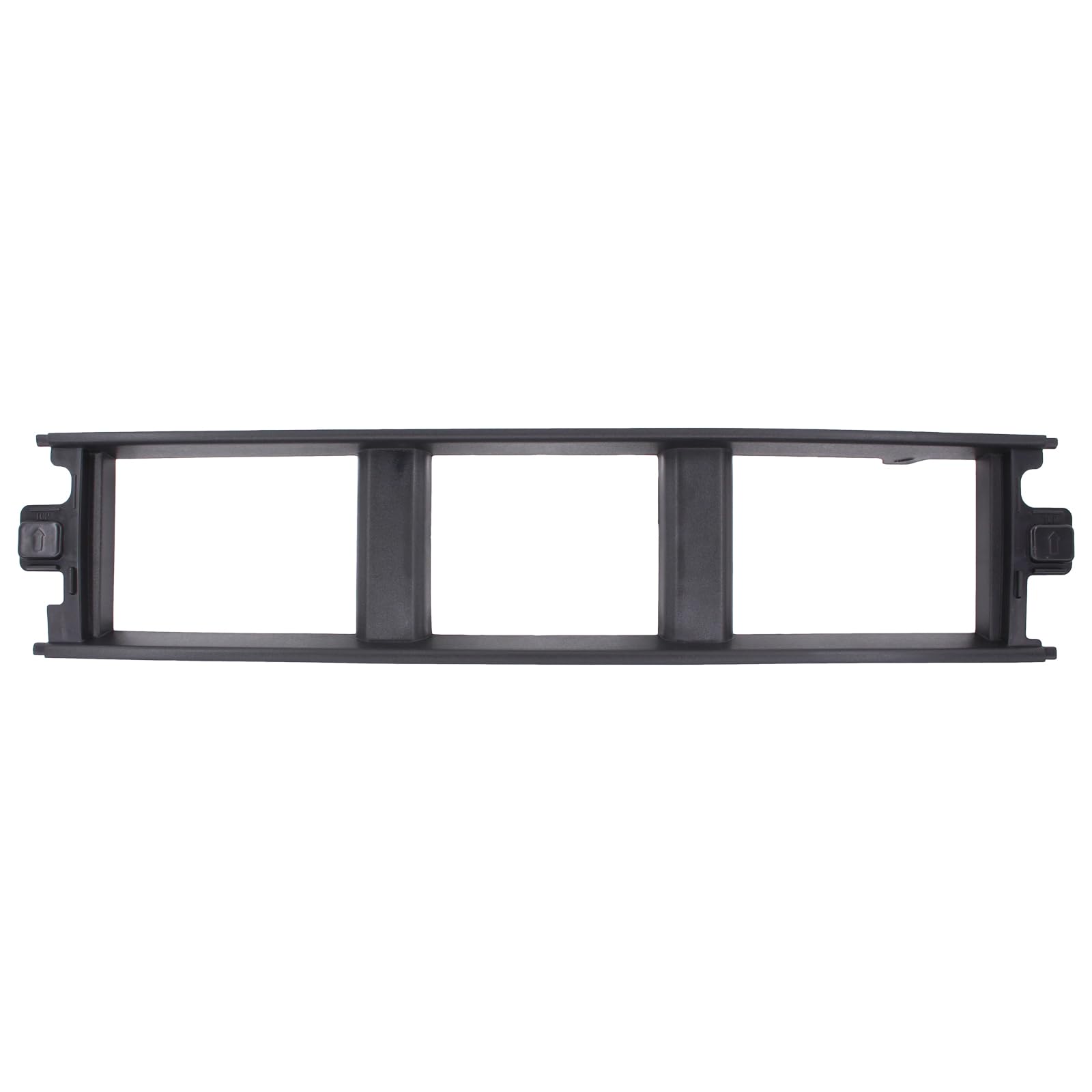 MOTOKU Black Front Bumper Cover Lower Grille Panel Trim for Ford F-150 2018-2020 Bumper Cover End Kit