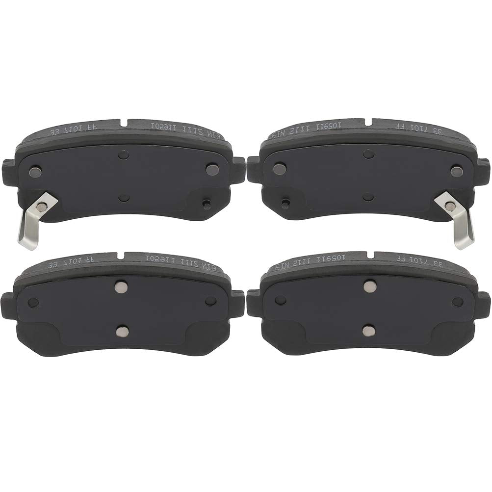 Cciyu D1157 Professional Ceramic Rear Brake Pads Set Fit For Hyundai Accent,Elantra,Ix35,Sonata,Tucson,For Kia Cadenza,Forte,For