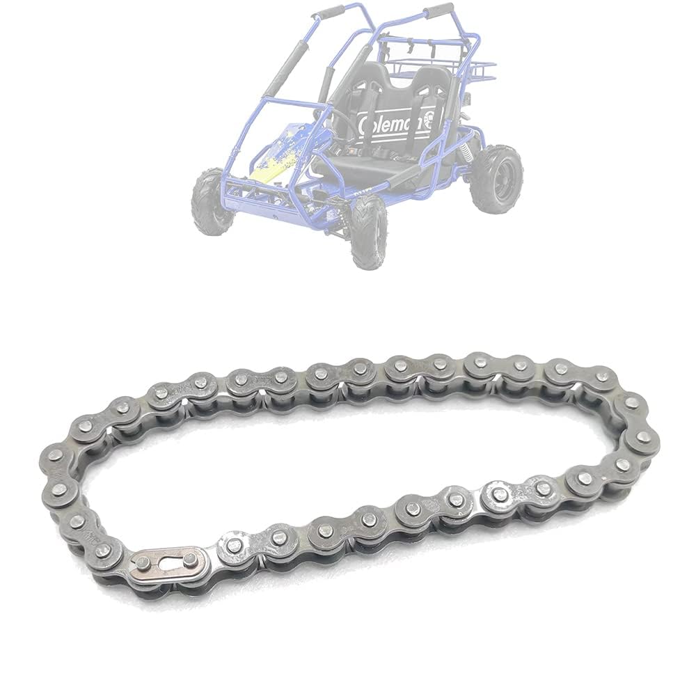 Chikia Heavy Duty Coleman 420 32 Links Chain for KT196 CK196 Go Kart Drive Chain 196cc 6.5Hp
