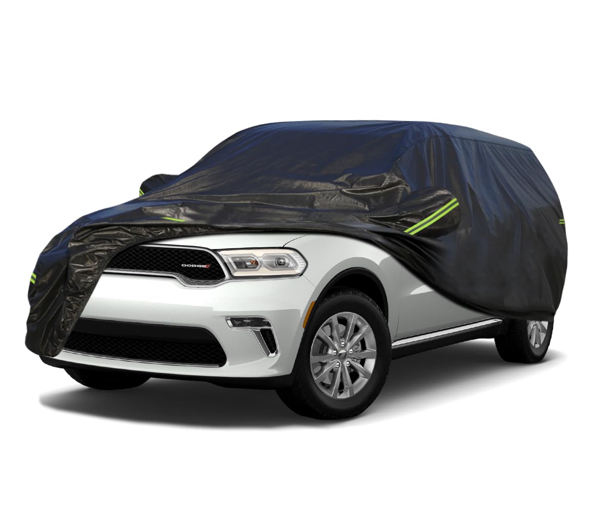Koukou Waterproof Suv Car Cover Suitable For Dodge Durango From 1998 To 2025, 7 Layers Windproof All Weather Waterproof Outdoor