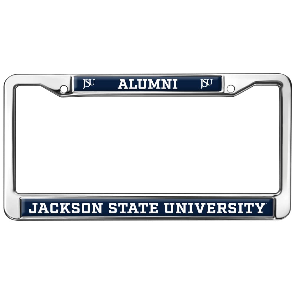 Jackson State University Alumni Logo Full Size Standard License Plate Metal Frame