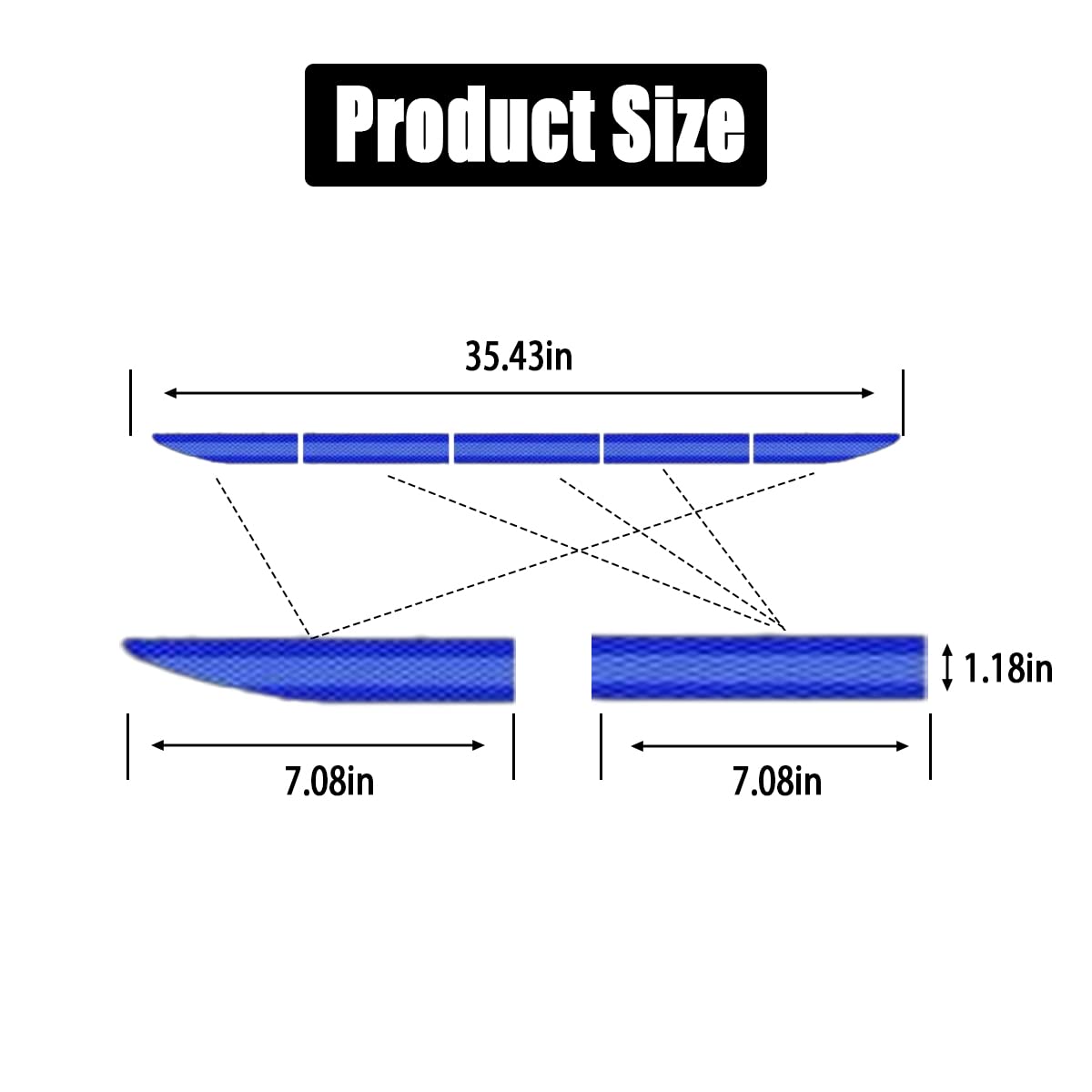 Car Trunk Reflective Sticker, Strong Reflective Anti-Scratch Waterproof Adhesive Stickers For Safe Driving, Universal For Most C