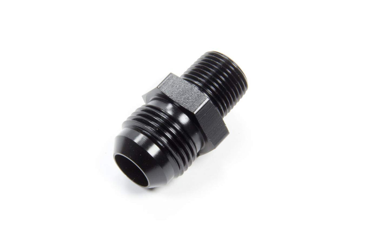 Aeroquip Fitting, Adapter, Straight, 10 An Male To 3/8 In Npt Male, Aluminum, Black Anodized, Each
