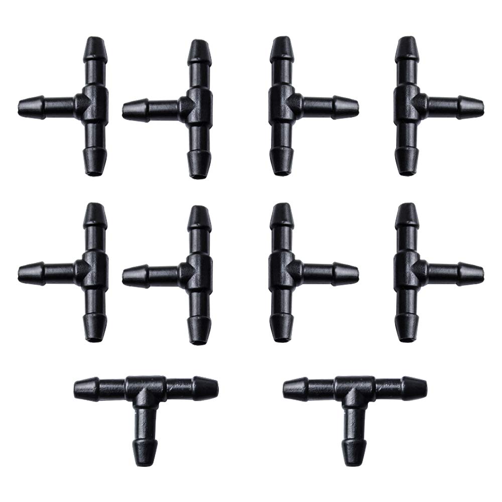 Windshield Washer Hose Connector, Otuayauto Universal Windshield Wiper Hose T Connector (Pack Of 10)