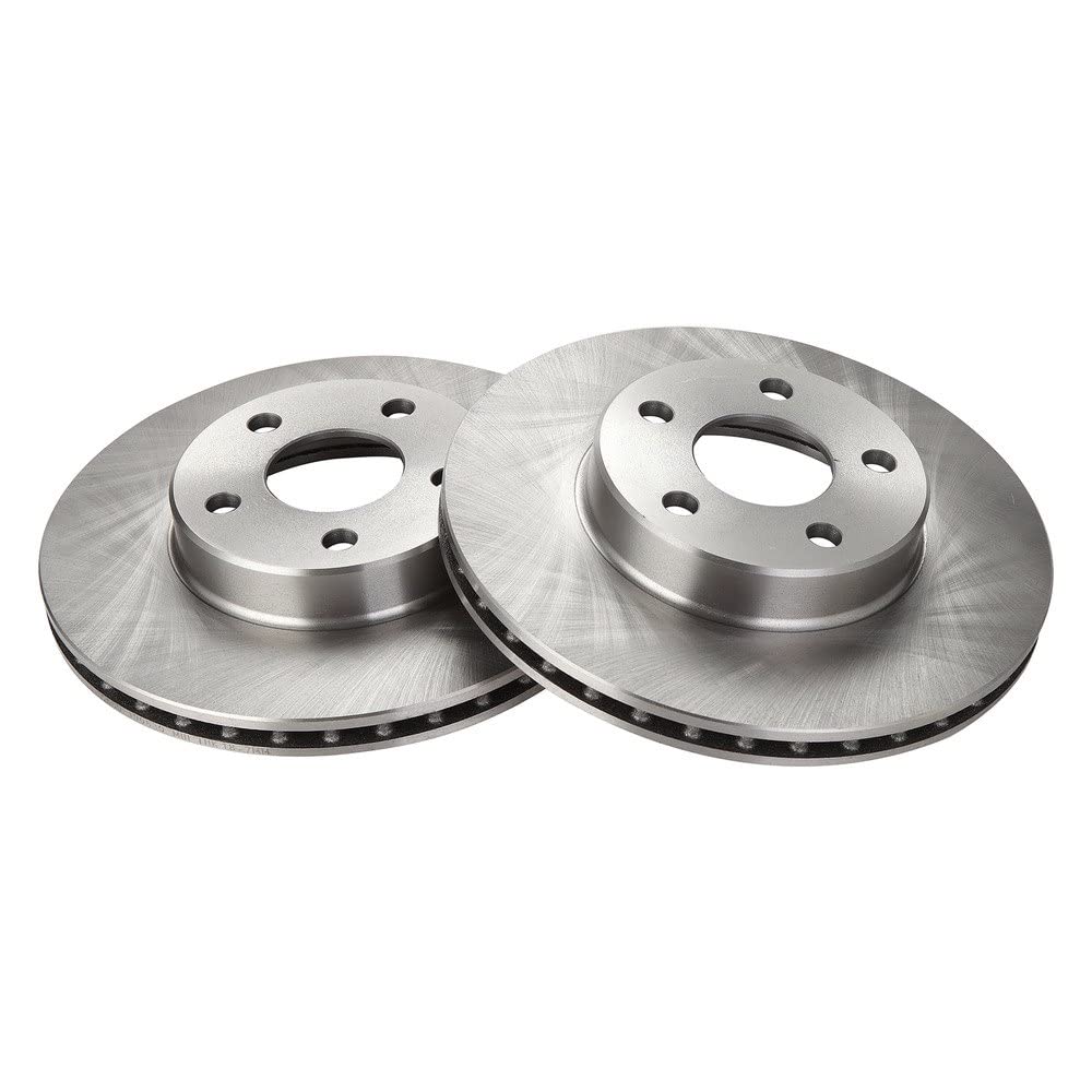 Trq Front Disc Brake Rotor Pair Set For Achieva/Beretta/Cavalier/Corsica/Cutlass Calais/Grand Am/Skylark/Sunbird/Sunfire
