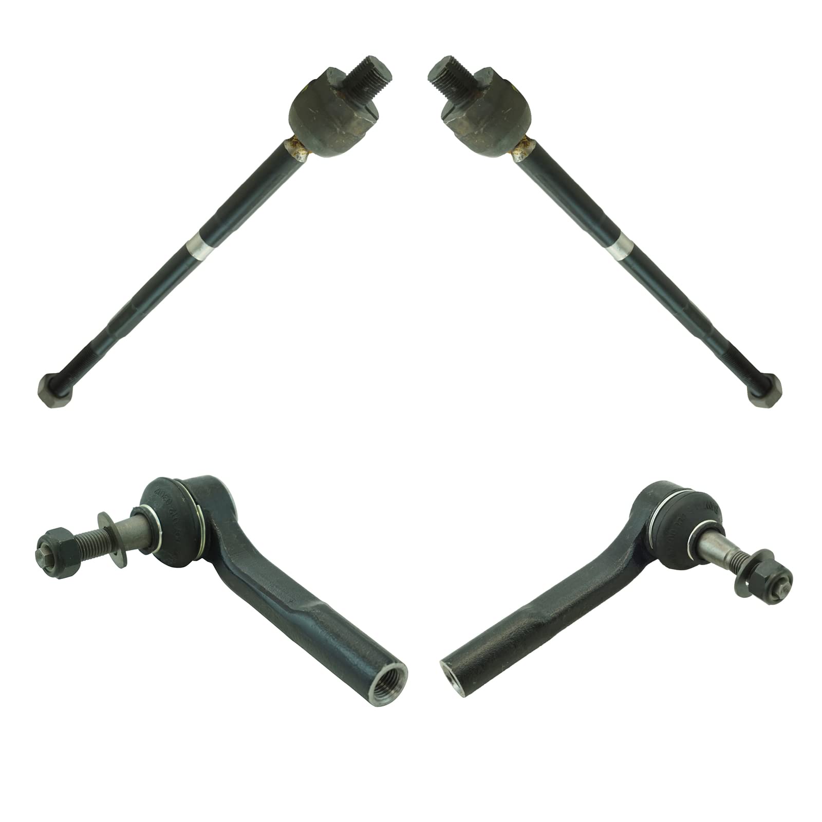 Trq Front Tie Rod Set Compatible With 2006-2009 Saab 9-3