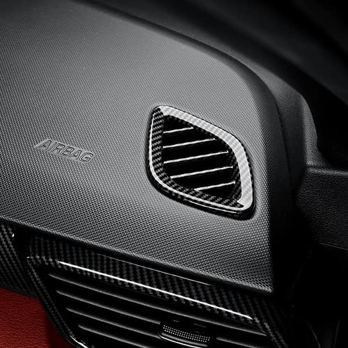 JUIVEEL Carbon Fiber Style Side Air Conditioning Vent Outlet Trim Frame Cover Right & Left AC Air Vent Cover Compatible with Hyu