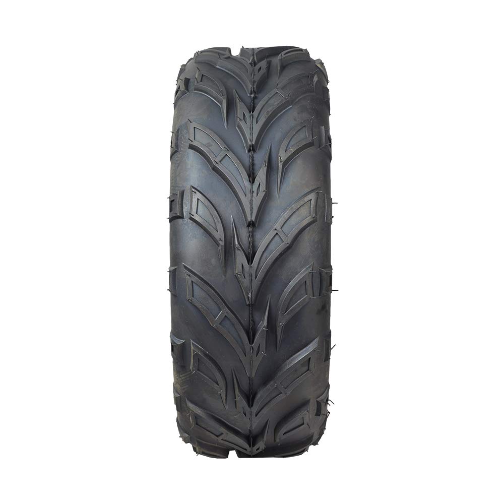 AlveyTech 19x7.00-8 Tire with QD116 V-Tread - Fits Baja Mini Bikes, MB165 & MB200, ATVs, Go Karts & More - Tubeless Rubber Wheel