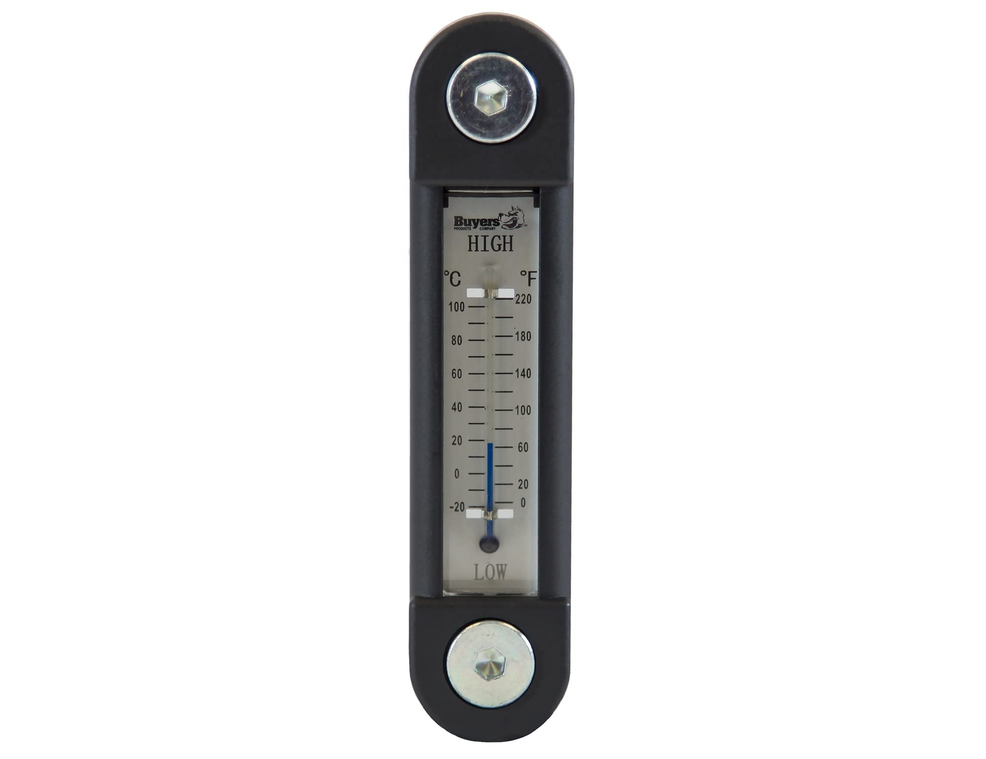 Buyers Products Ldr02A Black And Silver Oil Level Gauge With Thermometer