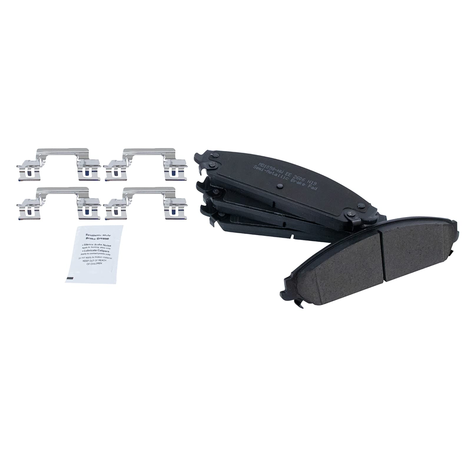 Trq Front Brake Pad & Rotor Kit Brake Pads Brake Rotor Semi-Metallic Premium G-Coated Compatible With 2005-2019 Chrysler 300 200