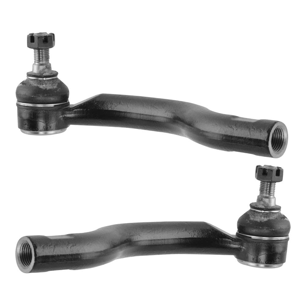TRQ Front Outer Tie Rod Set Compatible with 2010-2012 Lexus HS250h 2015-2017 NX200t 2018-2021 NX300 2015-2021 NX300h 2011-2016 S