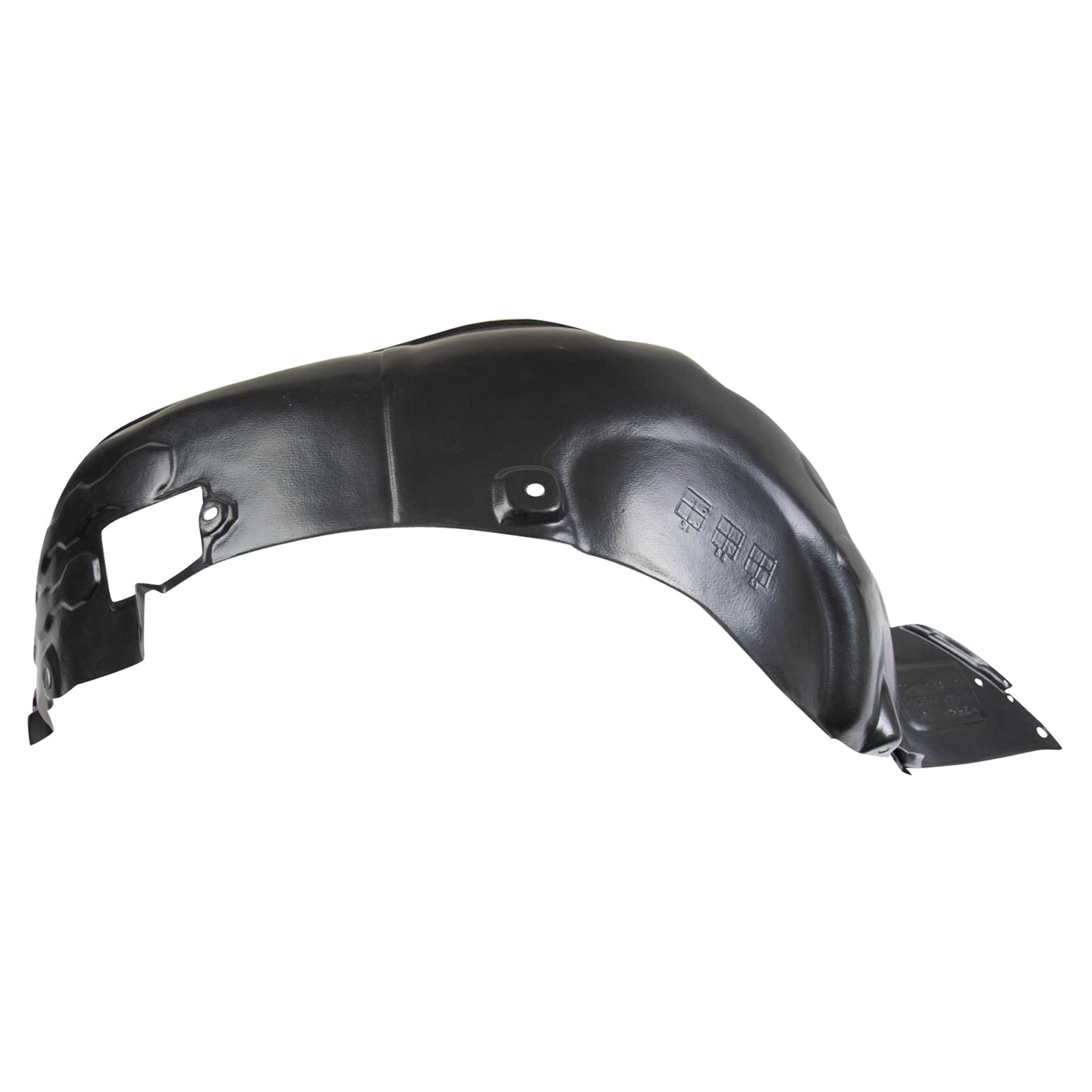 Trq Front Inner Fender Liner Set Compatible With 2016-2017 Kia Rio Ki1248149 Ki1249149