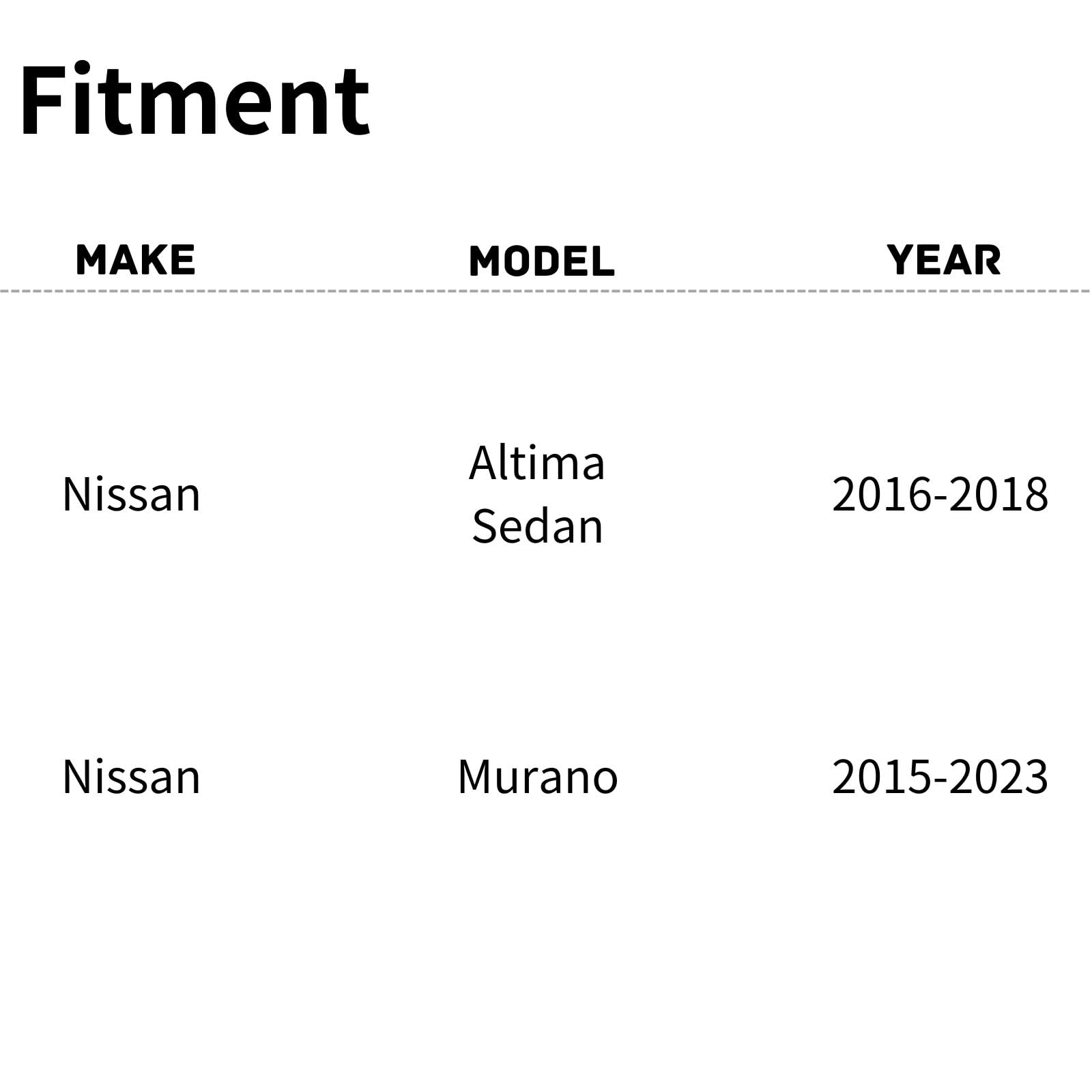 TYG (CAPA CERTIFICATE) Active Grille Shutter For Nissan Altima Sedan '16 - '18/ Murano '15-'23 62330-5AA0A NI1206102 w/Motor