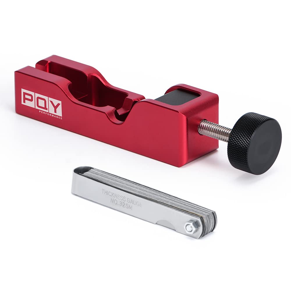 Pqy Universal Spark Plug Gap Tool With Feeler Gauge For Most 10Mm 12Mm 14Mm 16Mm Spark Plugs Red
