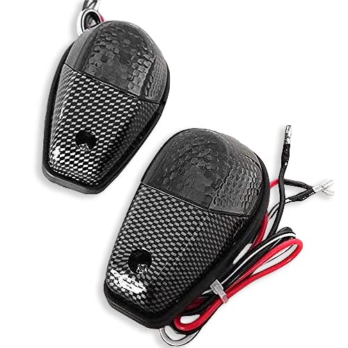 Httmt Mt224-012-Cn+Sm Smoke Flush Mount Turn Signals Blinker Light Compatible With Universal Sportbikes