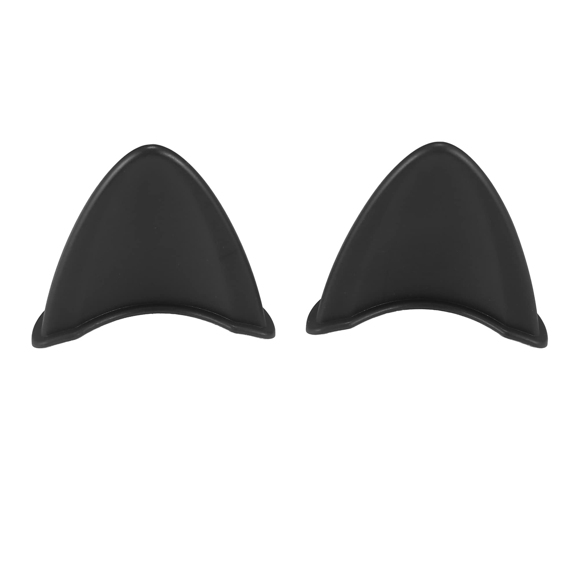 Motoforti 2pcs Cat Ears Style Attachments Helmet Decoration Accessories Self Adhesive Universal Helmet Cover Sticker for Motorcy