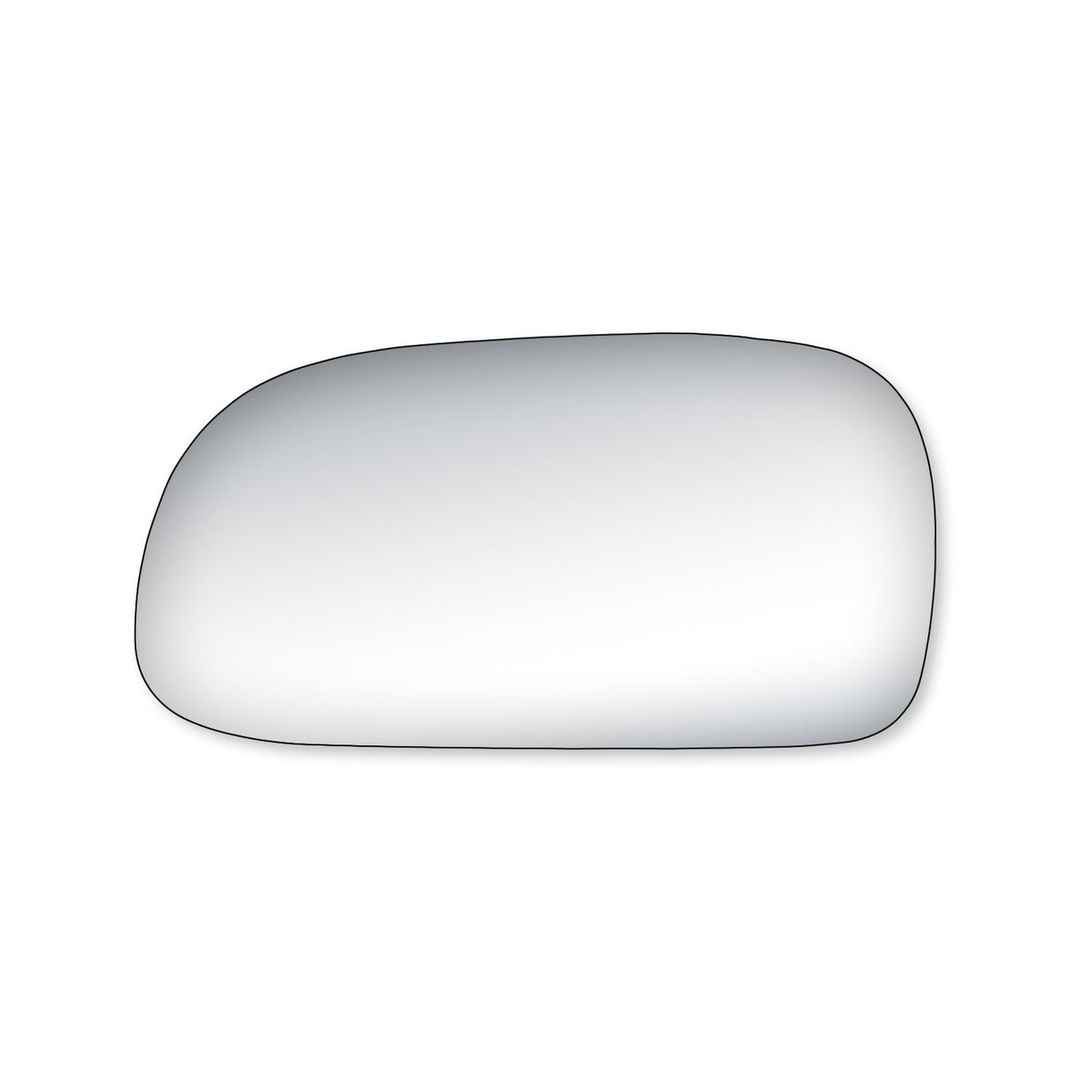 Fit System 99122 Driver Side Mirror Glass, Toyota Corolla Sedan, Wagon LE