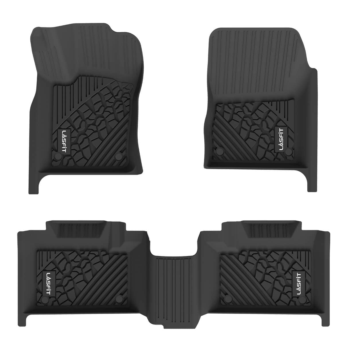 Lasfit Floor Mats For Jeep Grand Cherokee 2016-2021 5-Seat, For Dodge Durango 2016-2025 5-Seat (Not For 6-Seat), All Weather Tpe