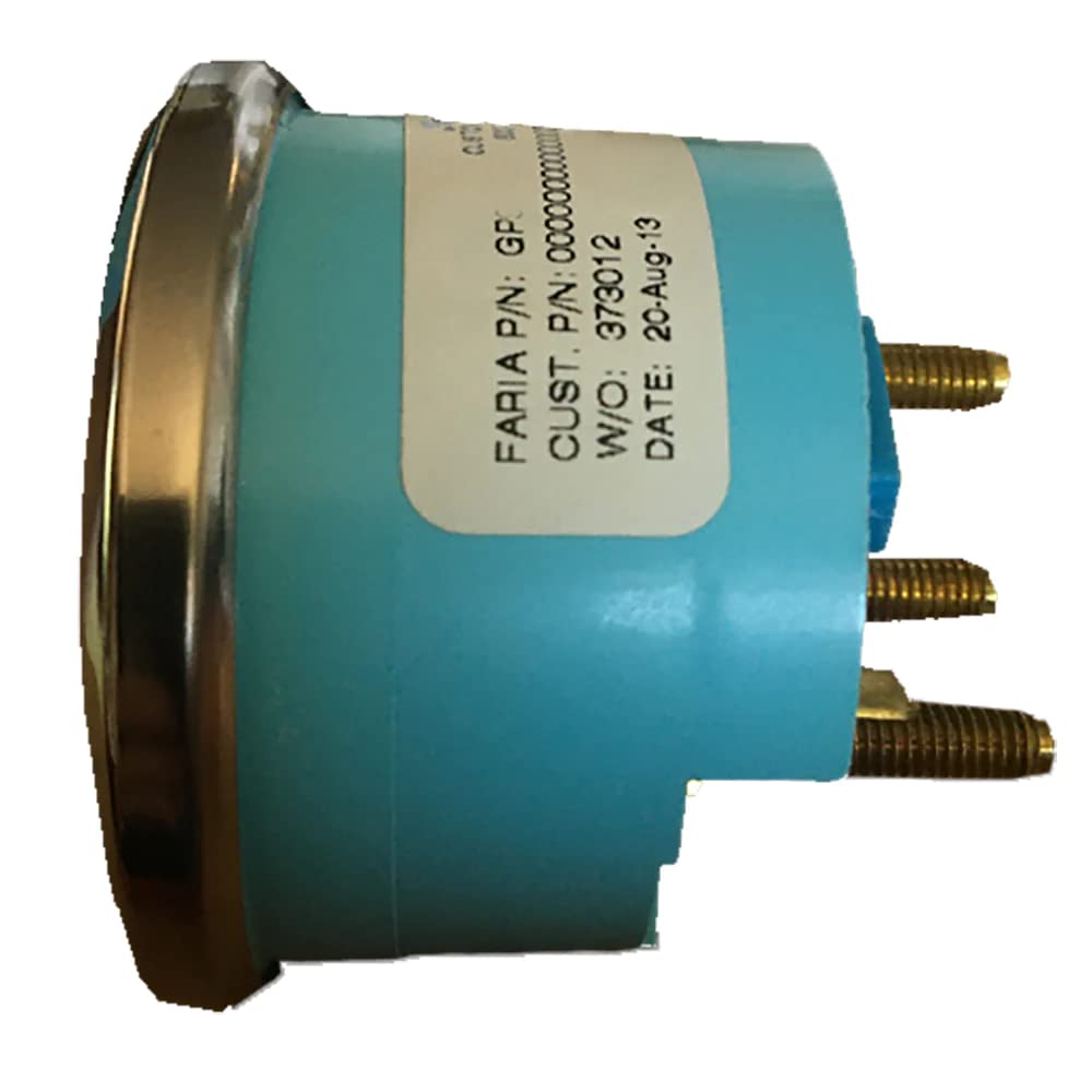 Faria 13721 Chesapeake Fuel Level Gauge - Black Ss, 2