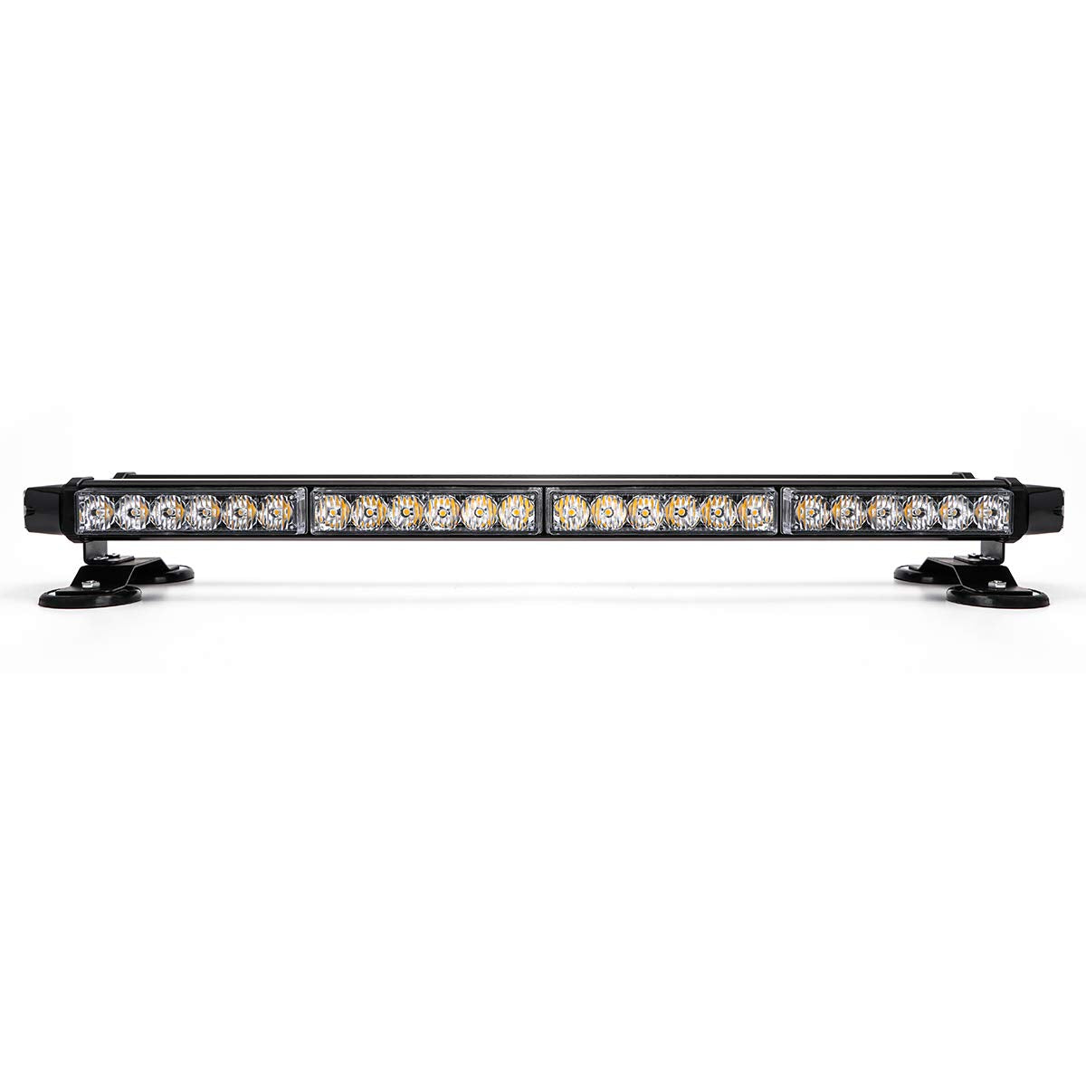 CUMART 26.5" LED Light Bar - Red/Blue Emergency Strobe for Police, Firefighter, Truck, Cars - 54 LED Magnetic Base Traffic Advisor