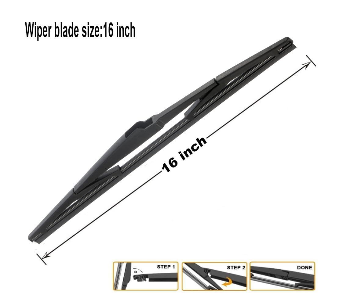 Rear Windshield Wiper Blades 16'' Original Replacement For Toyota Sienna 2020-2011 Prius 2022-2004 Back Windscreen Wiper Lu16A