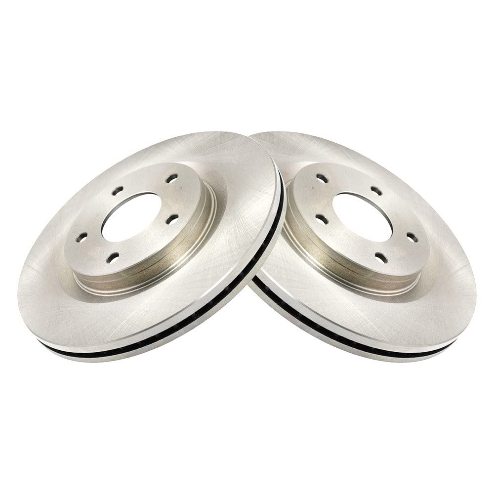 Trq Front Brake Rotors Set Vented Compatible With 2011-2017 Nissan Juke 2017-2019 Sentra