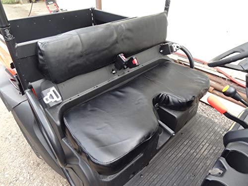 Durafit Seat Covers Kubota RTV 400, 500 or 520 Black Vinyl Seat Covers Bench seat with Indent.