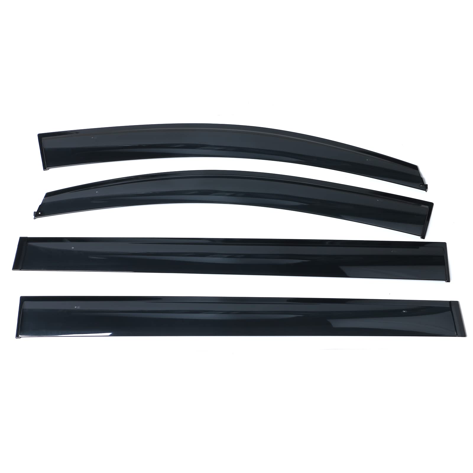 IKON MOTORSPORTS Window Visor, Compatible with 2011-2020 Toyota Sienna, Injection Polycarbonate Window Visor Rain Guard Shade, 2