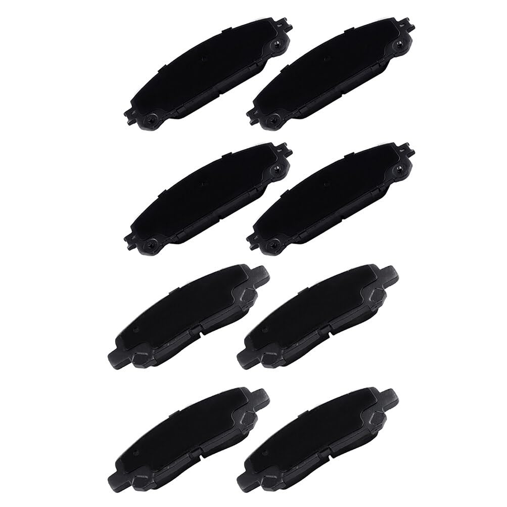 Eccpp D1324-8436 D1325-8437 Front & Rear Ceramic Disc Brake Pad Set Fit For Toyota Highlander 2008-2013