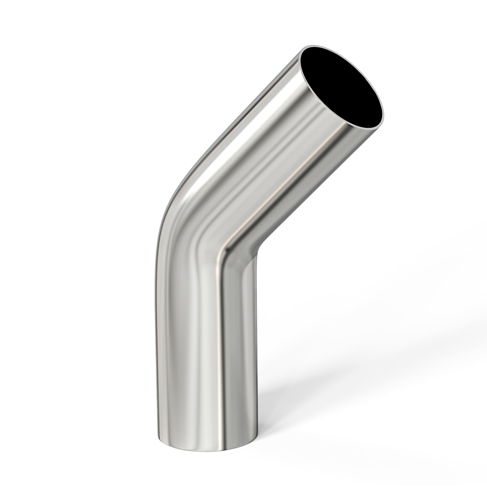 Gasher 1Pcs Intercooler Pipe Aluminum 45 Degree Elbow Alloy Tube 2''Od, Leg Length 4'' (100Mm), For Intake And Cooling Systems