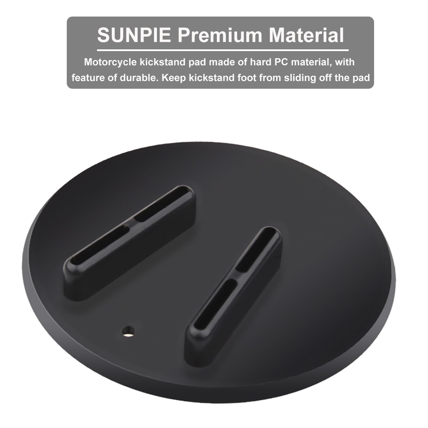 Sunpie Motorcycle Accessories Kickstand Pad Stand Support Plate For All Motorcycle Universal Parking Plate Helps Park Your Bike On Hot Pavement Grass Soft Ground, Valentine Gifts For Him