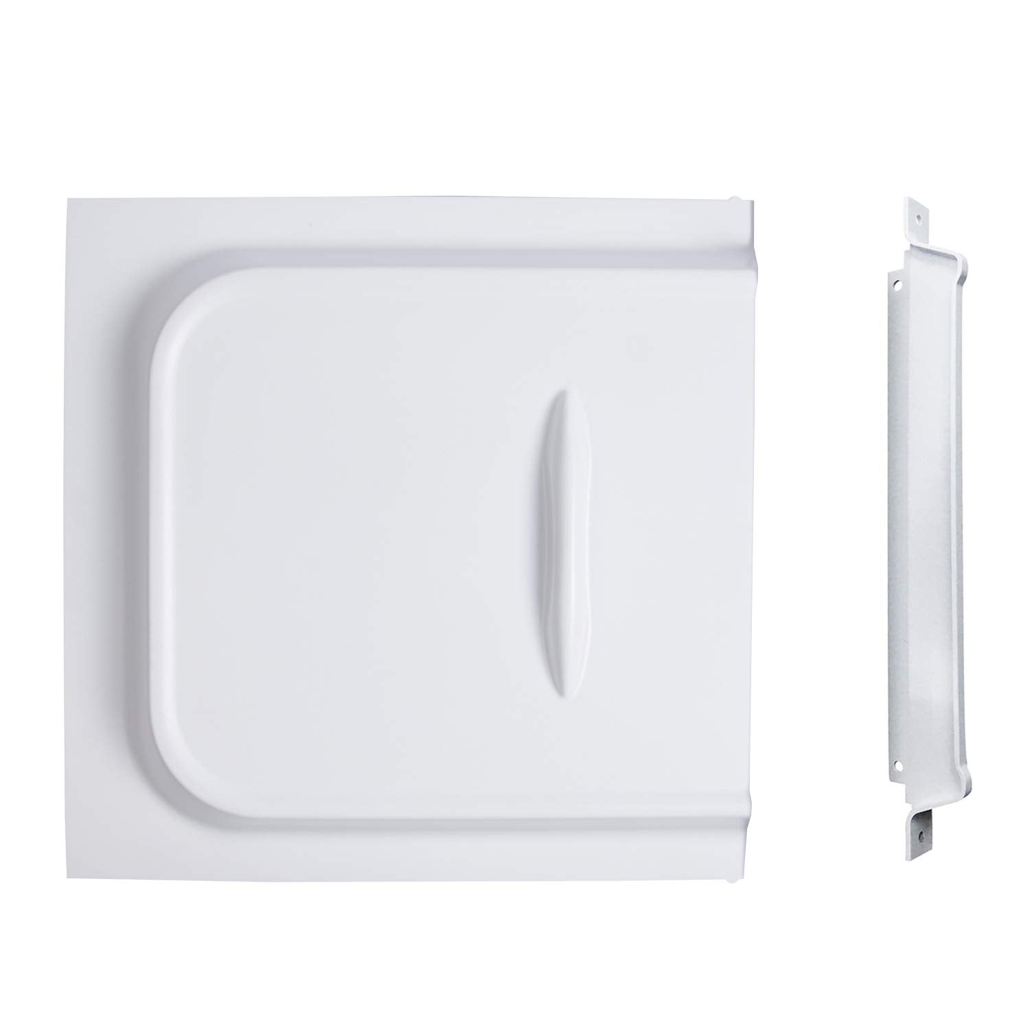 Rvmate Screen Door Slide With Slide Stop, 12'' Panel For Rv, Trailer, Camper, Motor Home, White