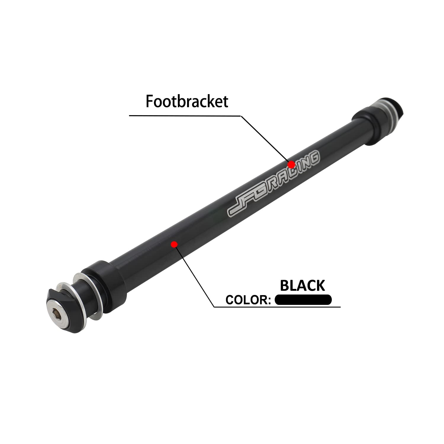 Jfg Racing Sur Ron Foot Pegs Support Brace 7075 Aluminum For Sur Ron Surron Light Bee X/S Segway X260 X160 Electric Bike Ebike Black