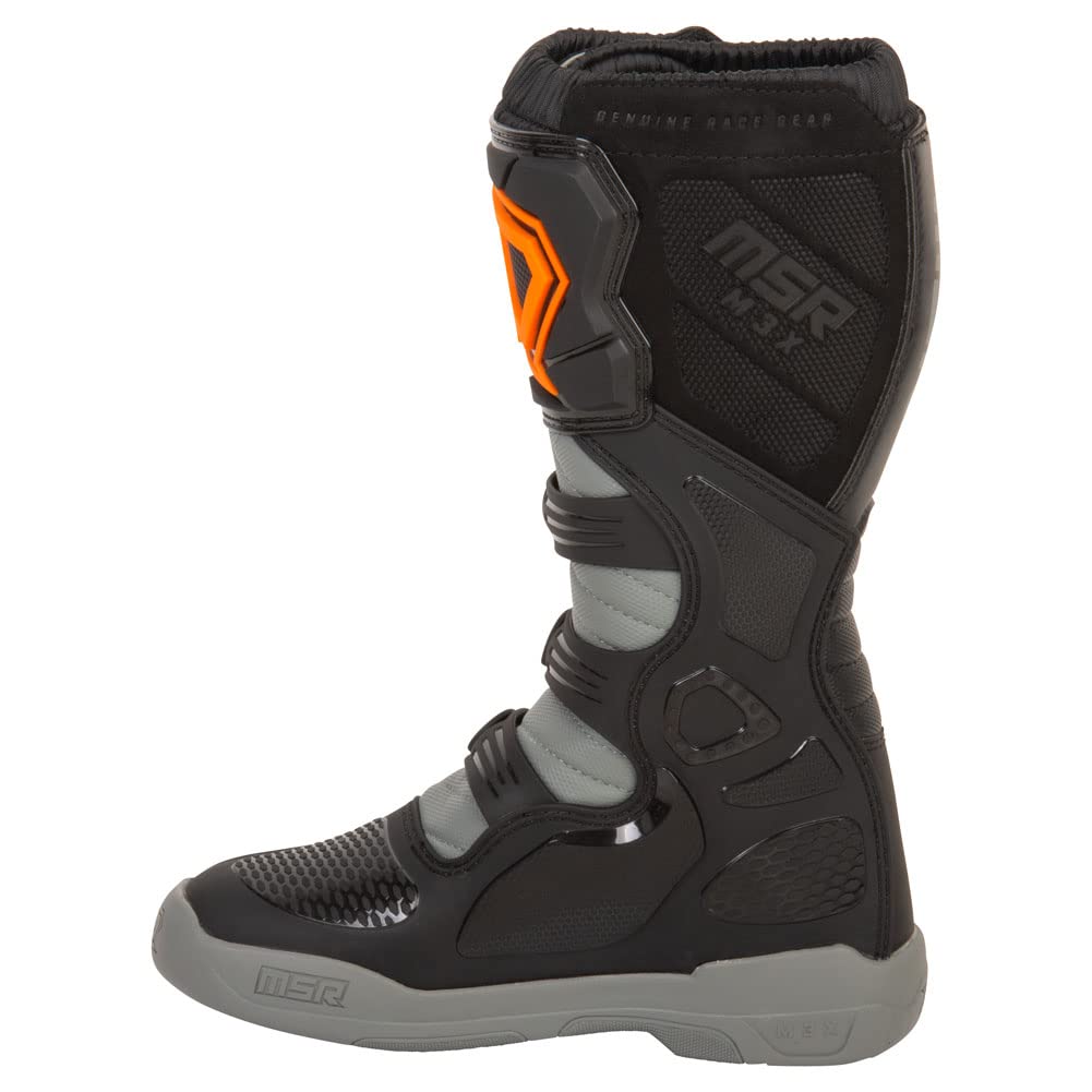 Msr M3X Motocross Boot (11, Grey/Orange)