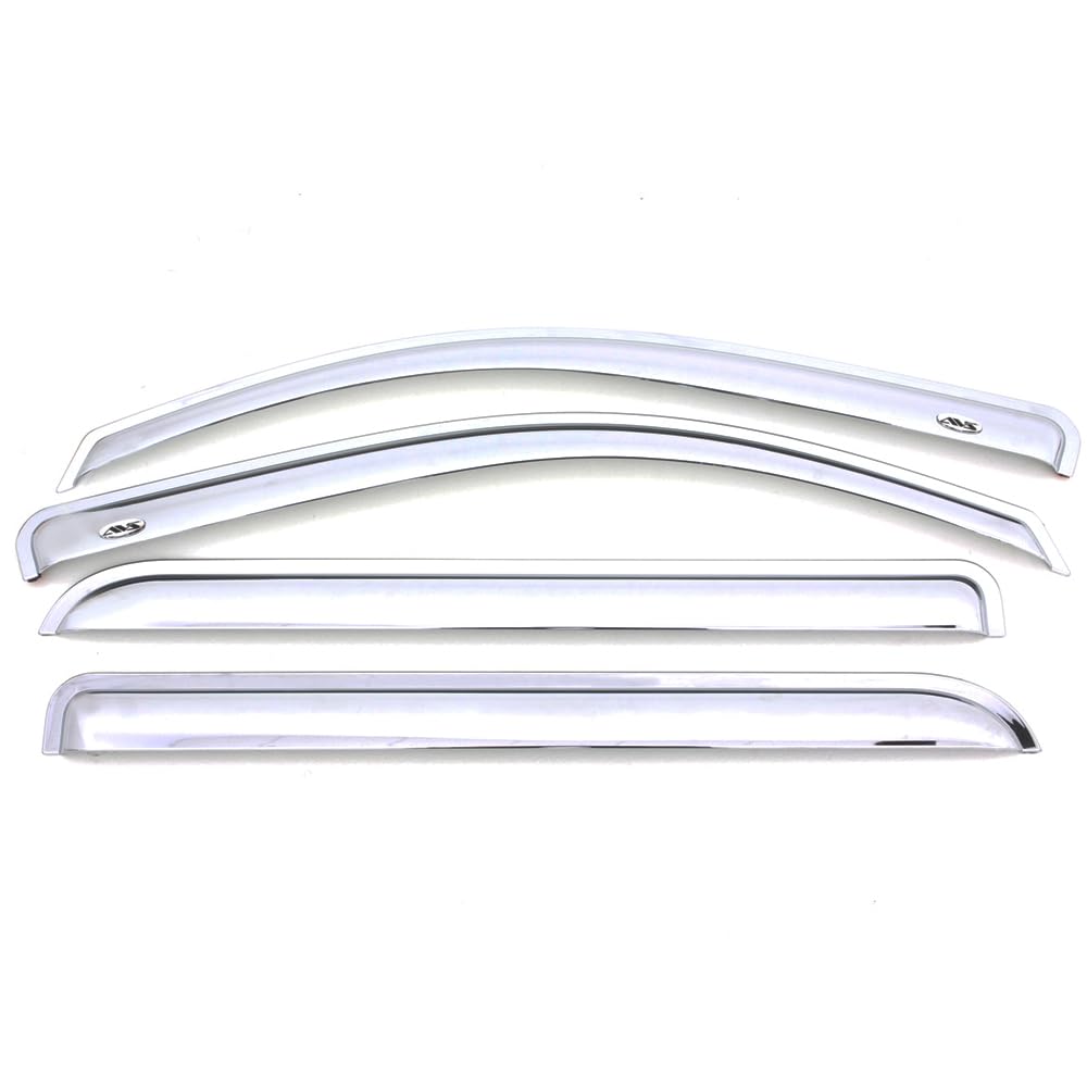 Auto Ventshade [Avs] Outside Mount Rain Guards For 2014-2018 Silverado & Sierra 1500 Crew, 2015-2019 Silverado & Sierra 2500Hd-3